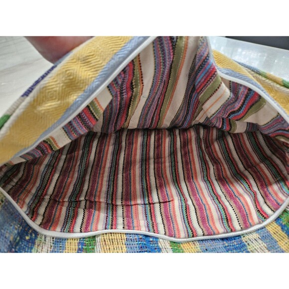 Women Straw Woven-Look Handbag Summer Beach Tote Bag Hollow Rattan-Look Bag - Picture 3 of 9